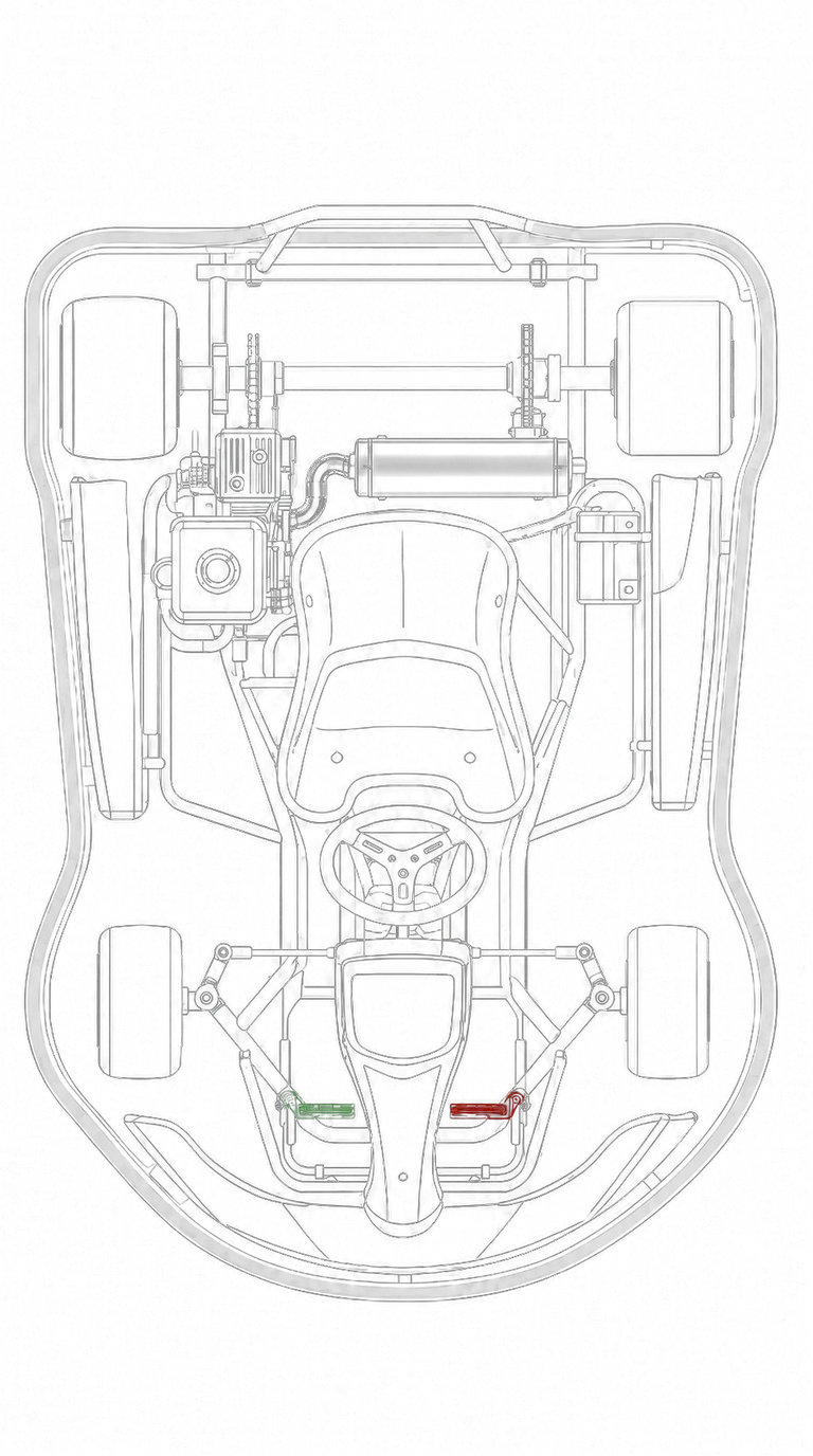 Diagrama técnico do kart